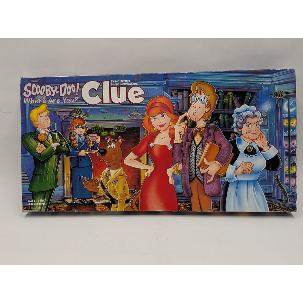 Scooby-Doo Where Are You Clue Board Game 1999 Parker Brothers USAopoly